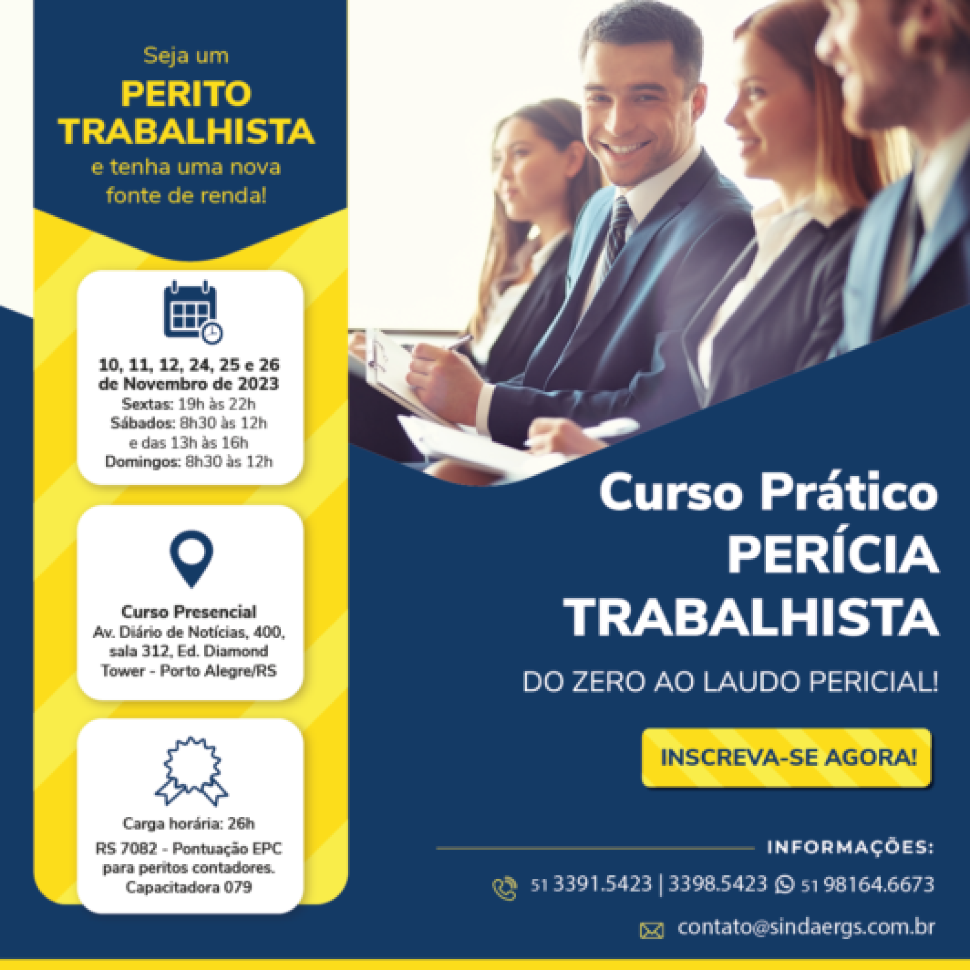 Cursos Cursos - O SINDAERGS – Sindicato dos Administradores no Estado do Rio Grande Sul, representa os Administradores gaúchos.
